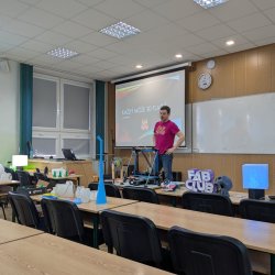 Prezentácia kreatívnej dielne FabClub na SPŠE Prešov